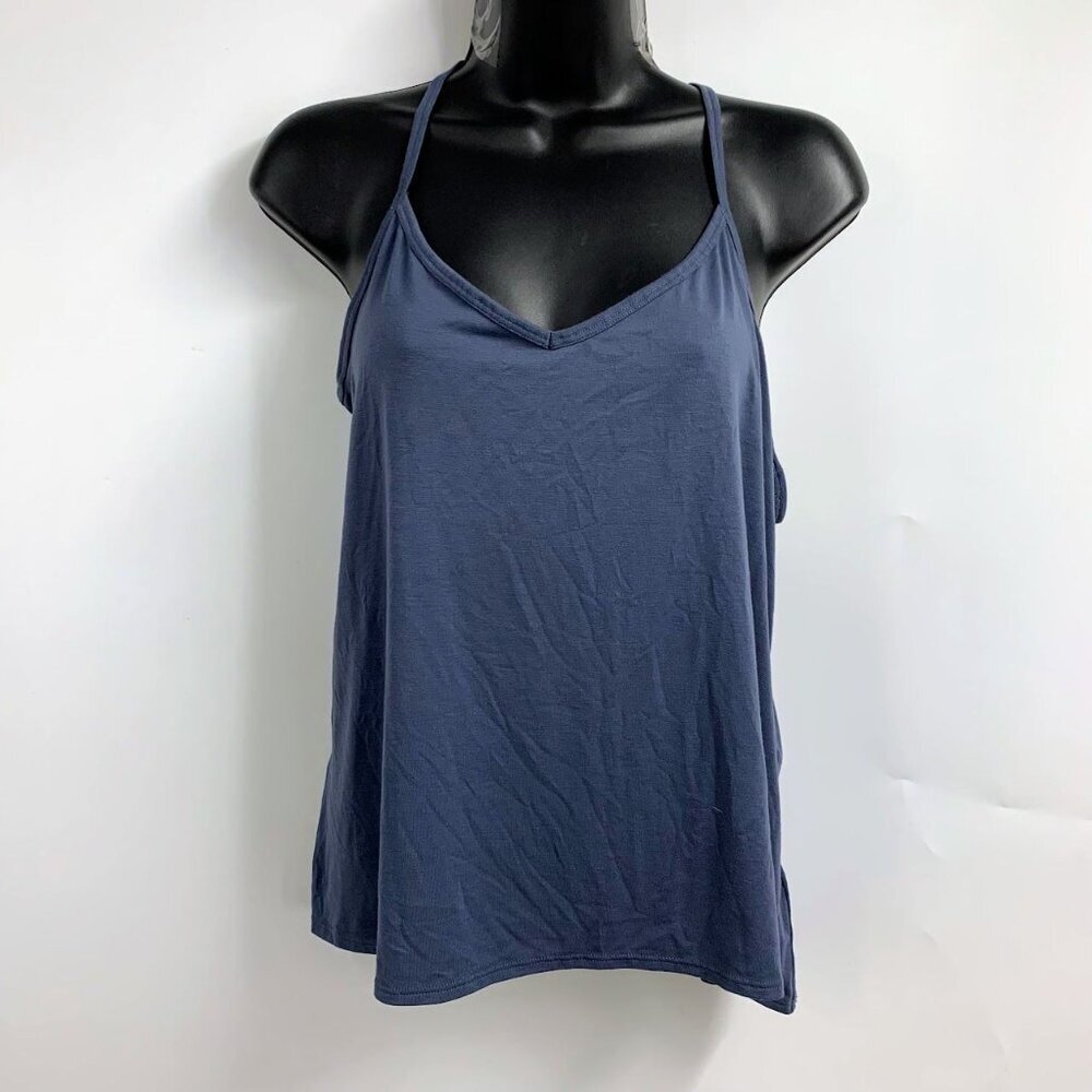 Athleta Women's V Neck Adjustable Back Stretch Outdoor Yoga Tank Top Size S‎